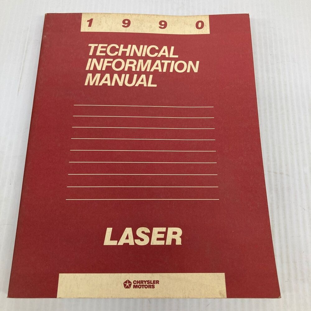 Chrysler Laser Technical Information Manual 1990